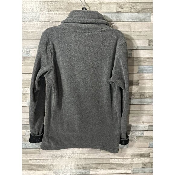 Women’s Nike Dri Fit Fleece Sweater Gray Mock Neck Size Small - Picture 15 of 16